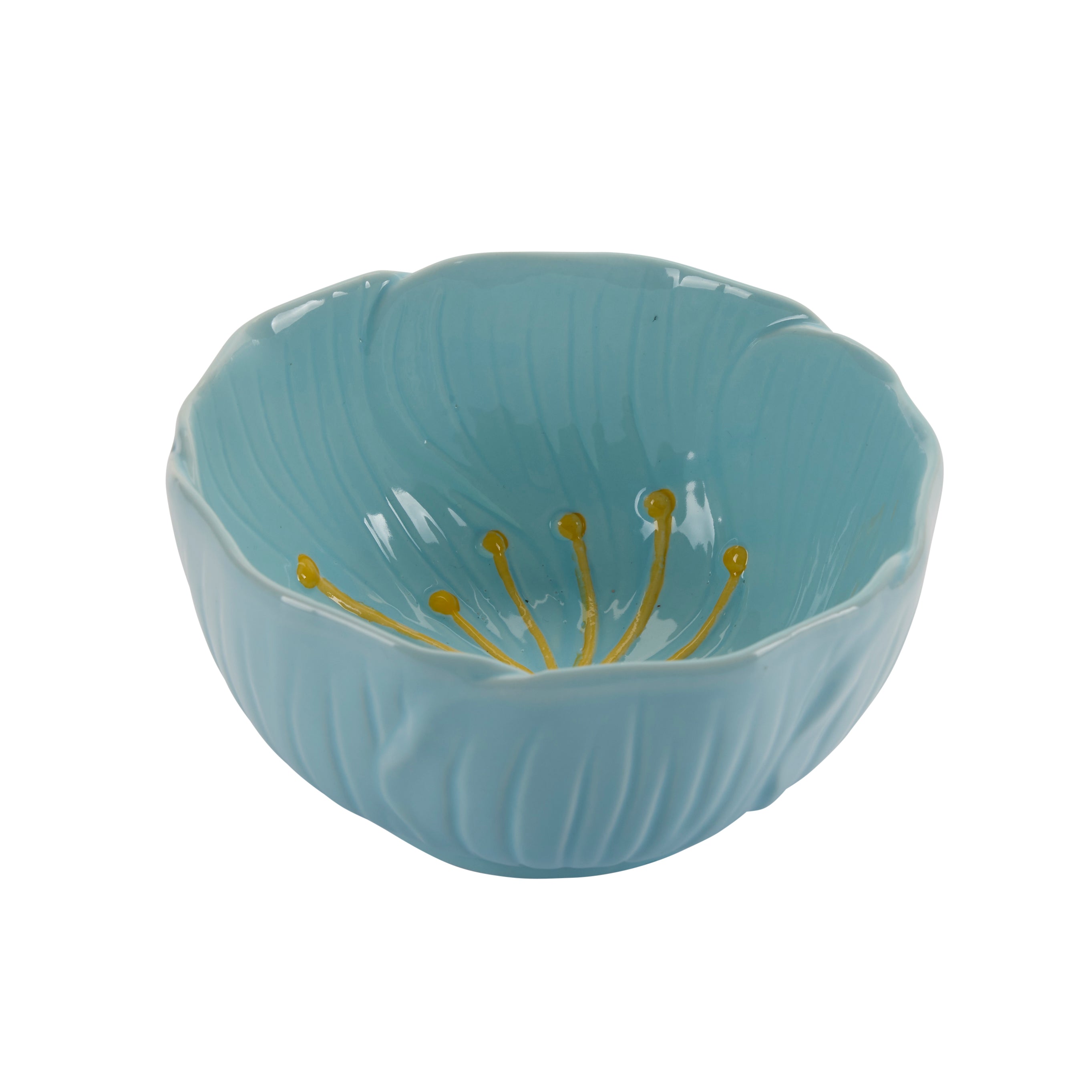 Bahne Interior  Blomster skål, blå - D11 cm.