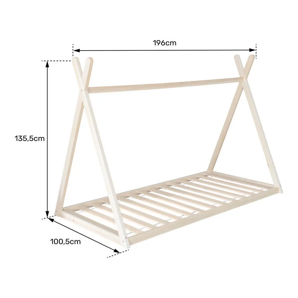 Happy Garden Bed VALENTIN - Wit - Hout