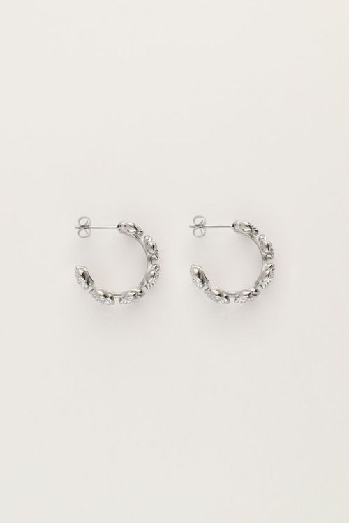 Vintage oorringen met rozen