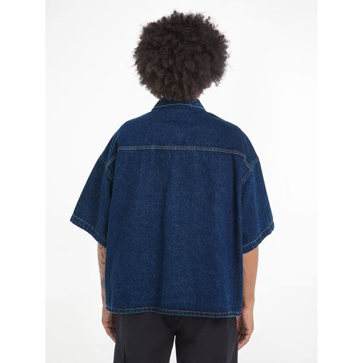 Calvin Klein Jeans Kortærmet Skjorte, Denim Dark, M