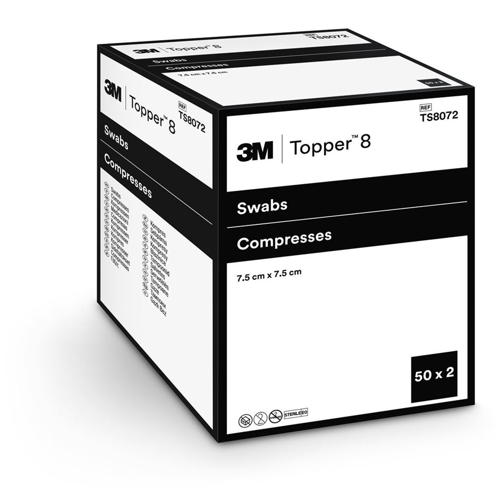 TOPPER NW Kompressen 7.5x7.5cm steril 100 Stk
