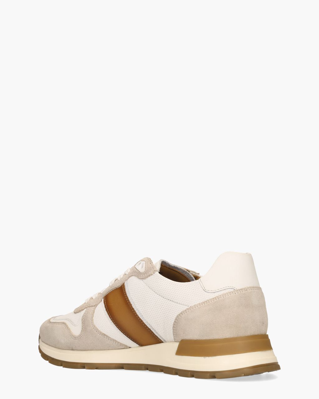 Daniel Kenneth Winay Wit/Cognac Herensneakers