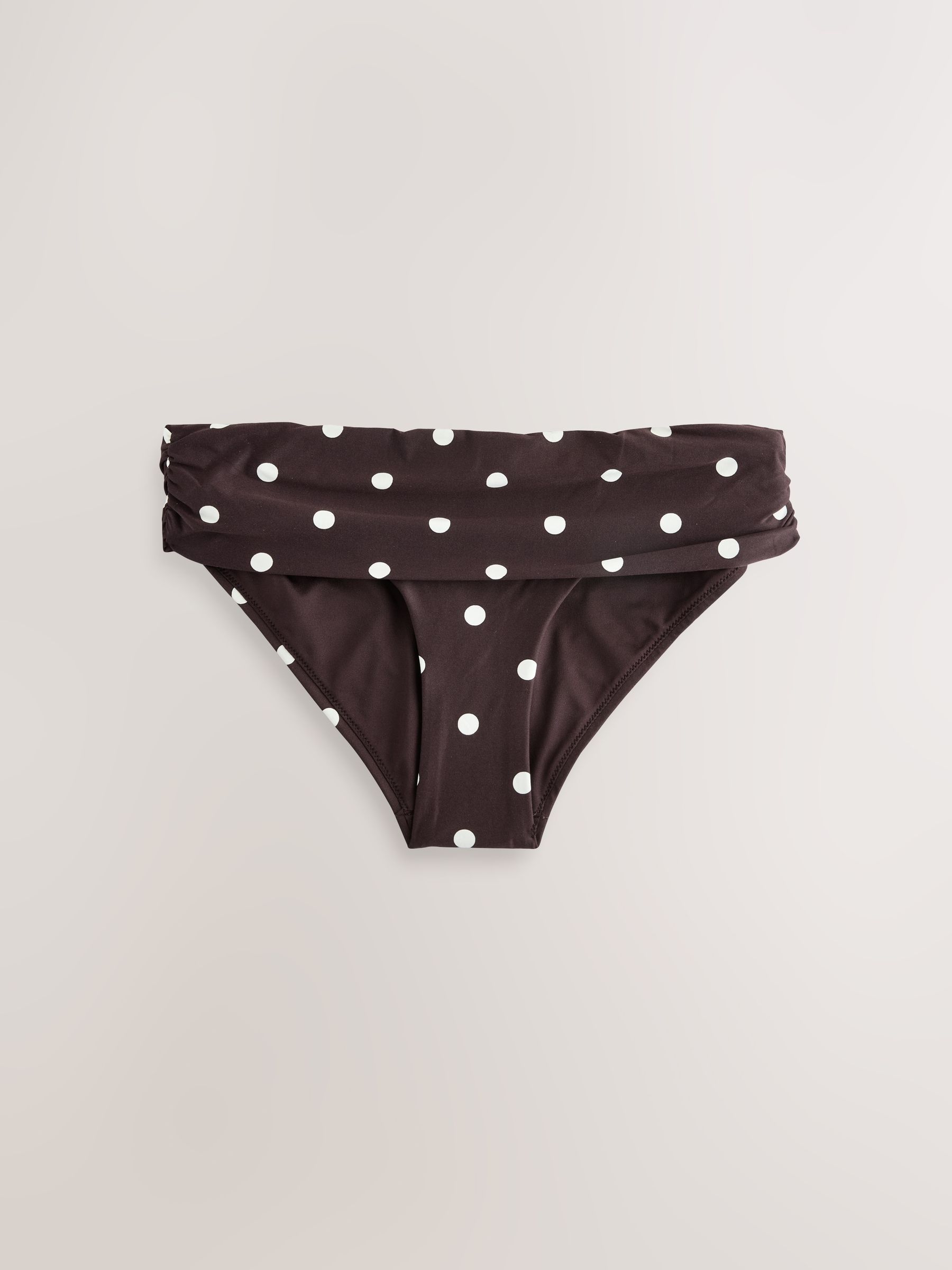 Chocolate Brown/Cream Spot - Bikinibroekjes