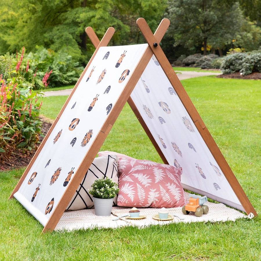 MUDDY BUDDY® Sandkasten mit Zelt Safari Seeker, kakaobraun