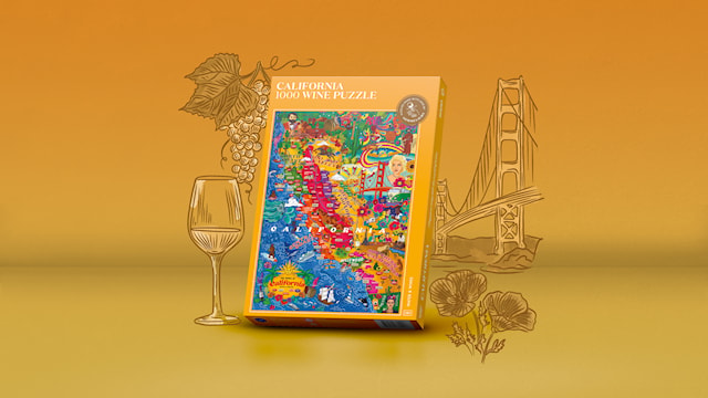 Vinpuslespill - Kalifornien 1000 brikker Water and Wines