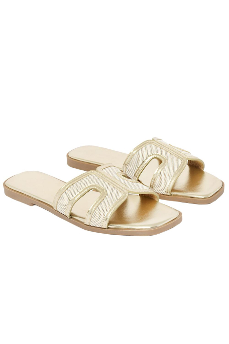 LolaLiza gouden dames sandaal