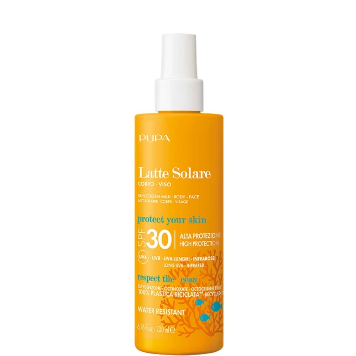 Pupa Lait Solaire Multifonction SPF 30 Visage &  Corps Haute Protection UVA - UVB - Infrarouges