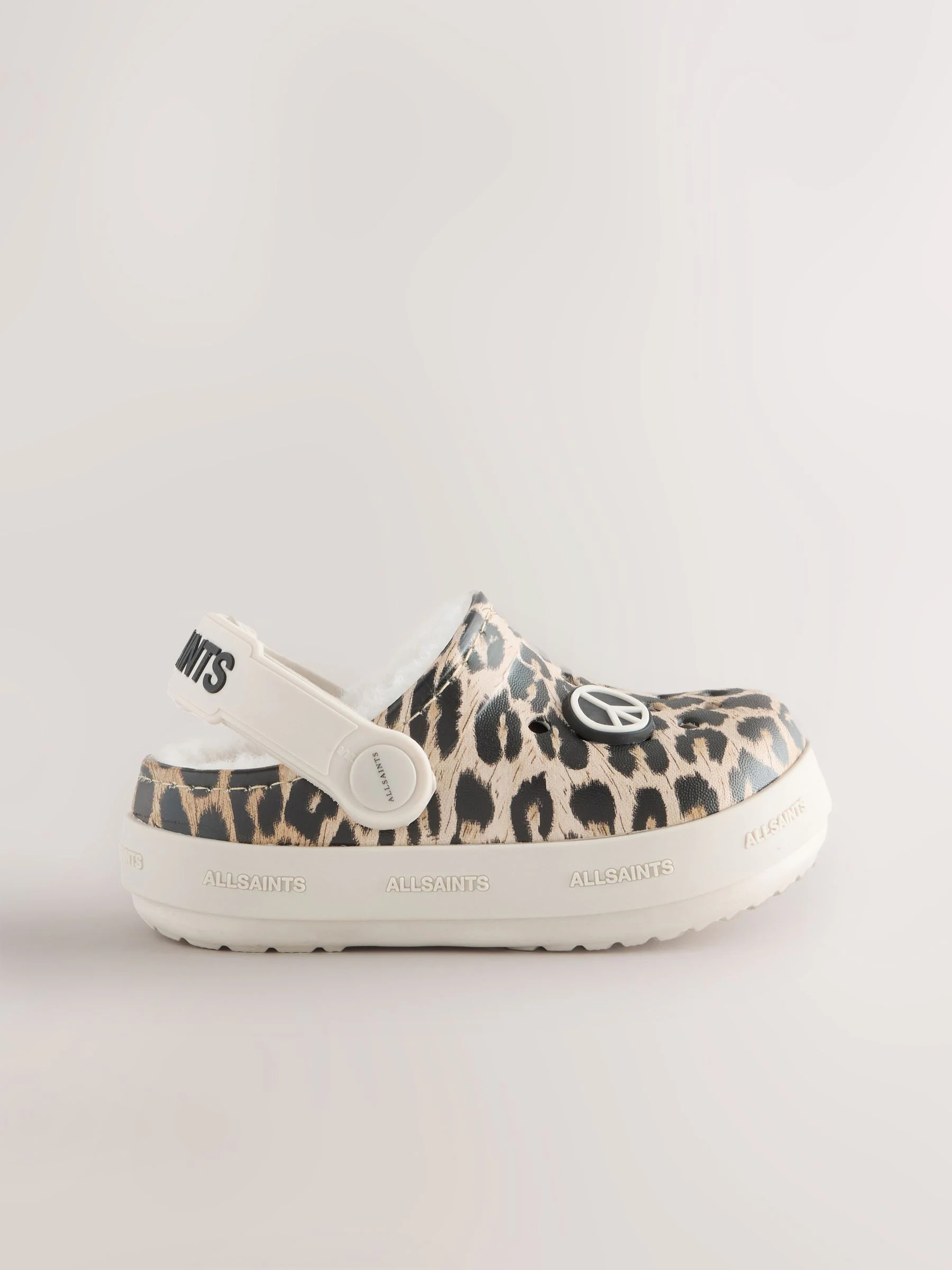 Luipaard - smALLSAINTS Print Borg Lined Clog Slippers