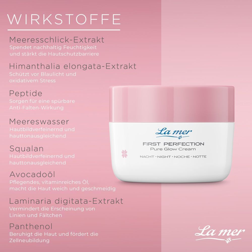 La mer First Perfection Pure Glow Nachtcreme mit Parfum
