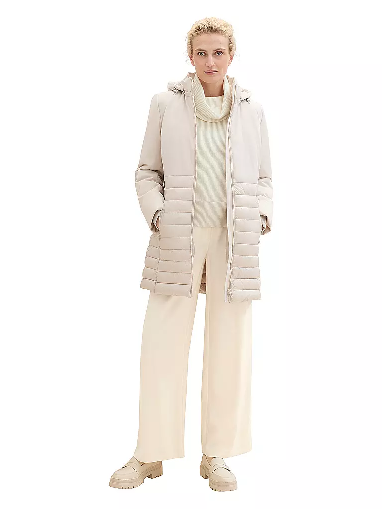 TOM TAILOR Steppmantel  beige