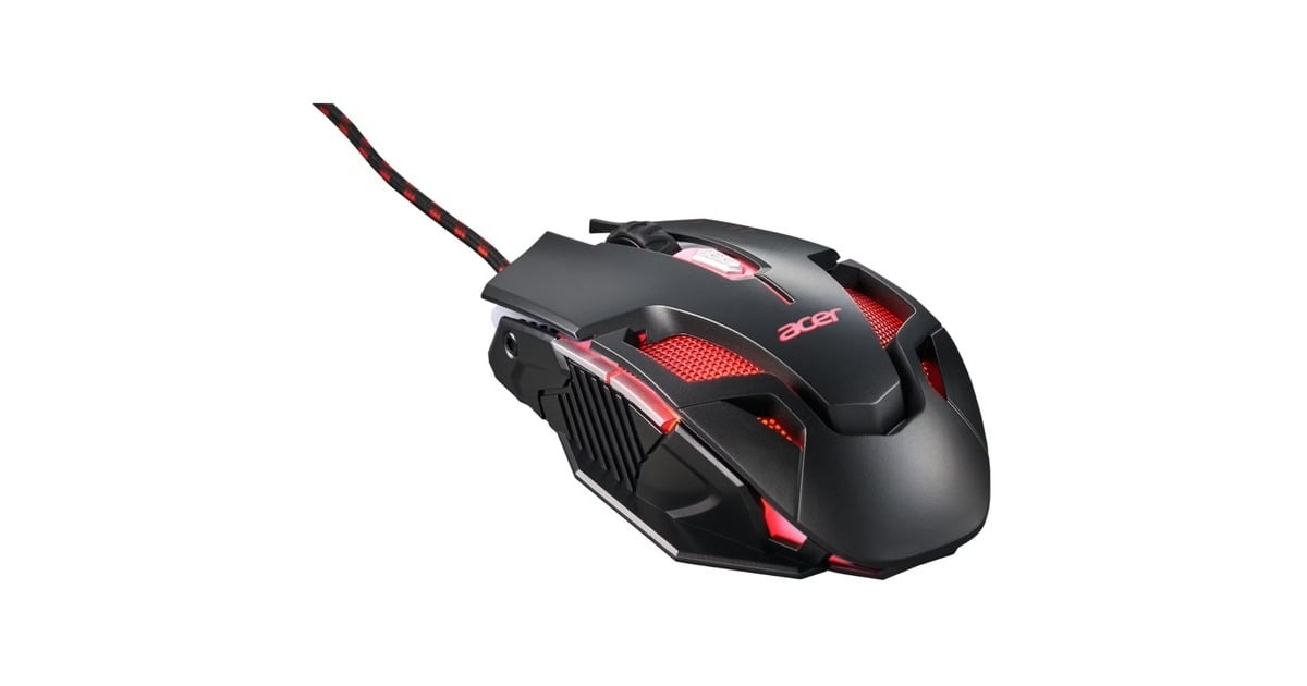 AcerNitro Gaming NMW200 gaming muis  (Zwart, 7200 DPI, RGB LED)
