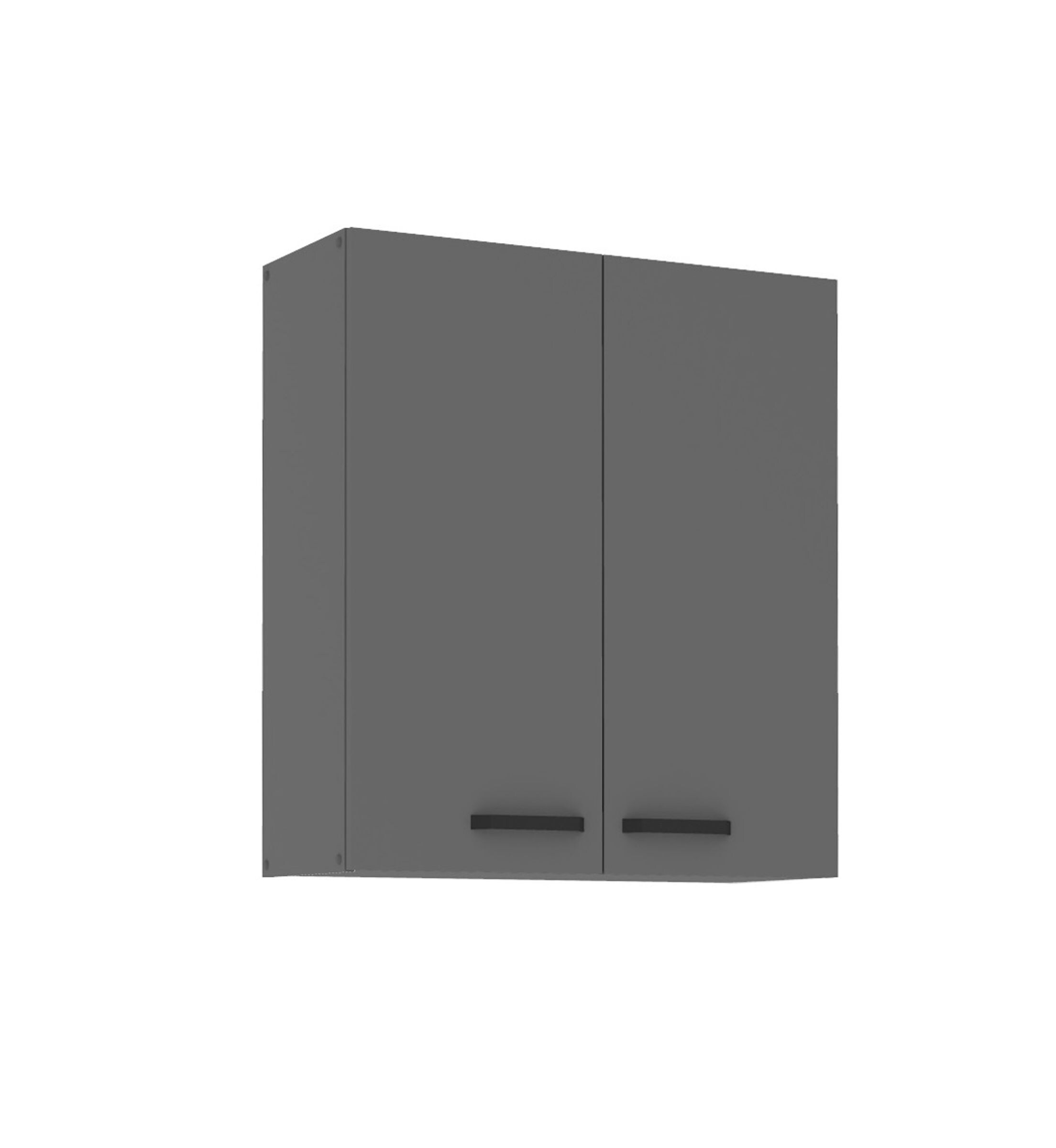 Küche NESSA Hängeschrank 80 cm Anthrazit Küchenzeile Küchenblock Einbauküche