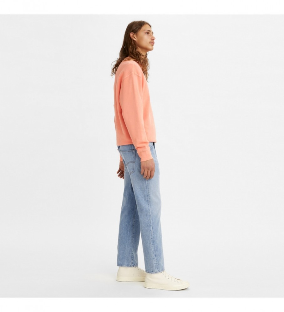 Calça jeans Levi's 551Z reta cropped Dream Stone azul