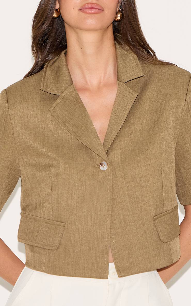 Kaki Blazer Court Ultra Oversize
