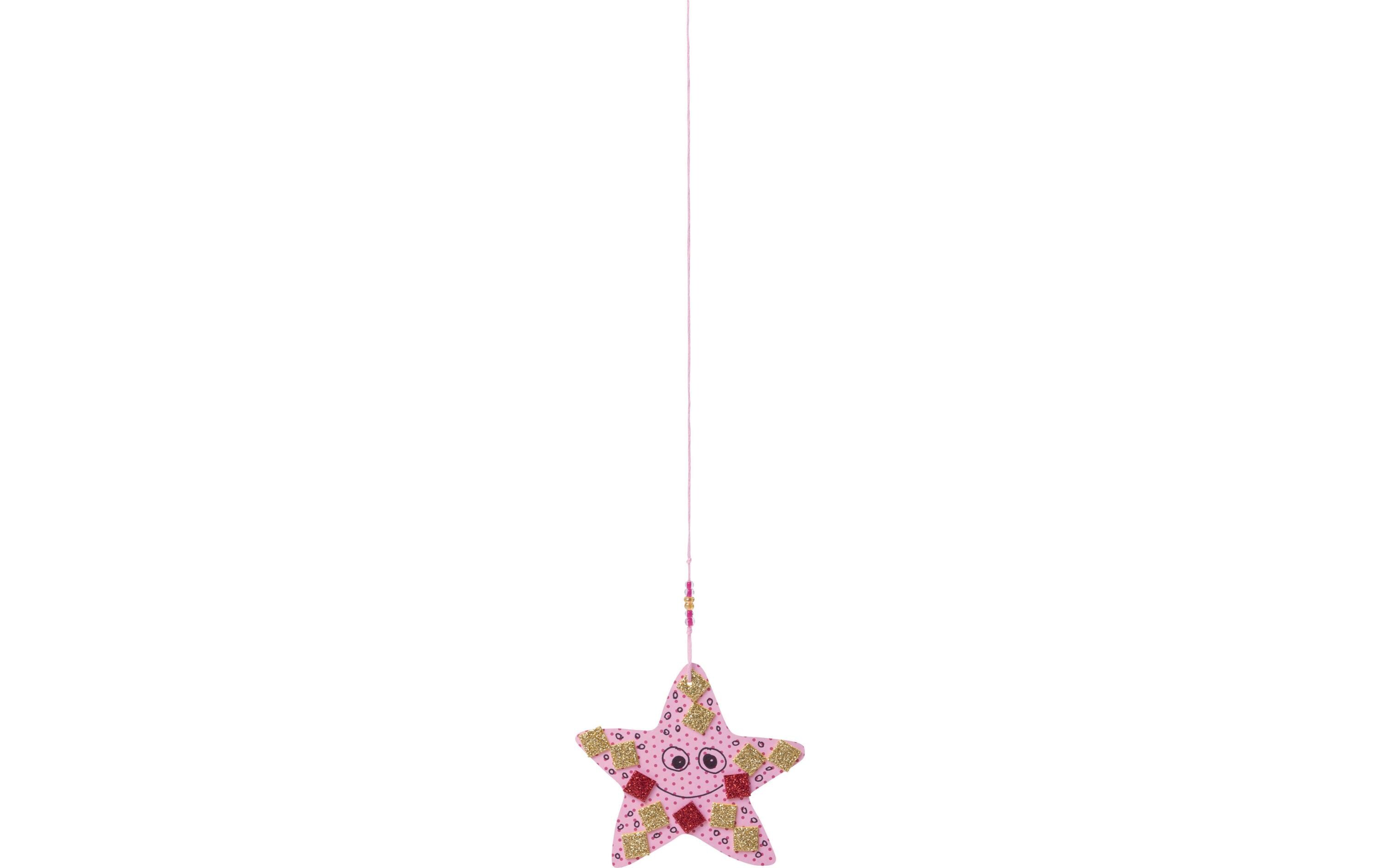 Moosgummi-Set Mosaik Glitter selbstklebend, 6 StückMoosgummi Mosaik Glitter