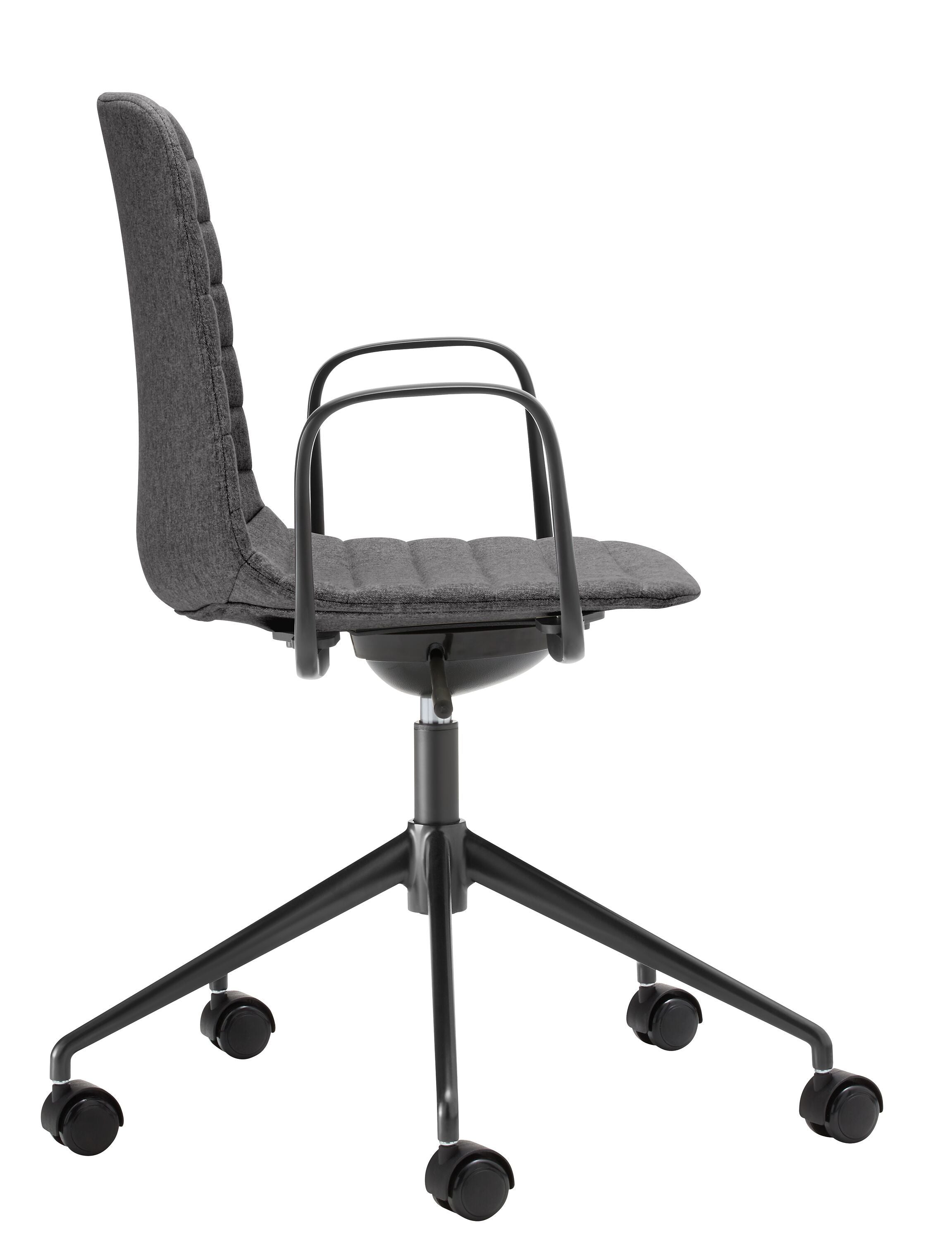 MUSK Bürostuhl - Dunkelgrau / B: 65.5 cm x T: 65.5 cm x H: 80.5 cm