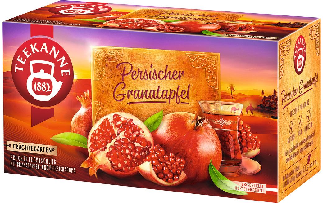 Teebeutel Persischer Granatapfel 20 StückFrüchteteemischung mit Granatapfel- und Pfirsicharoma