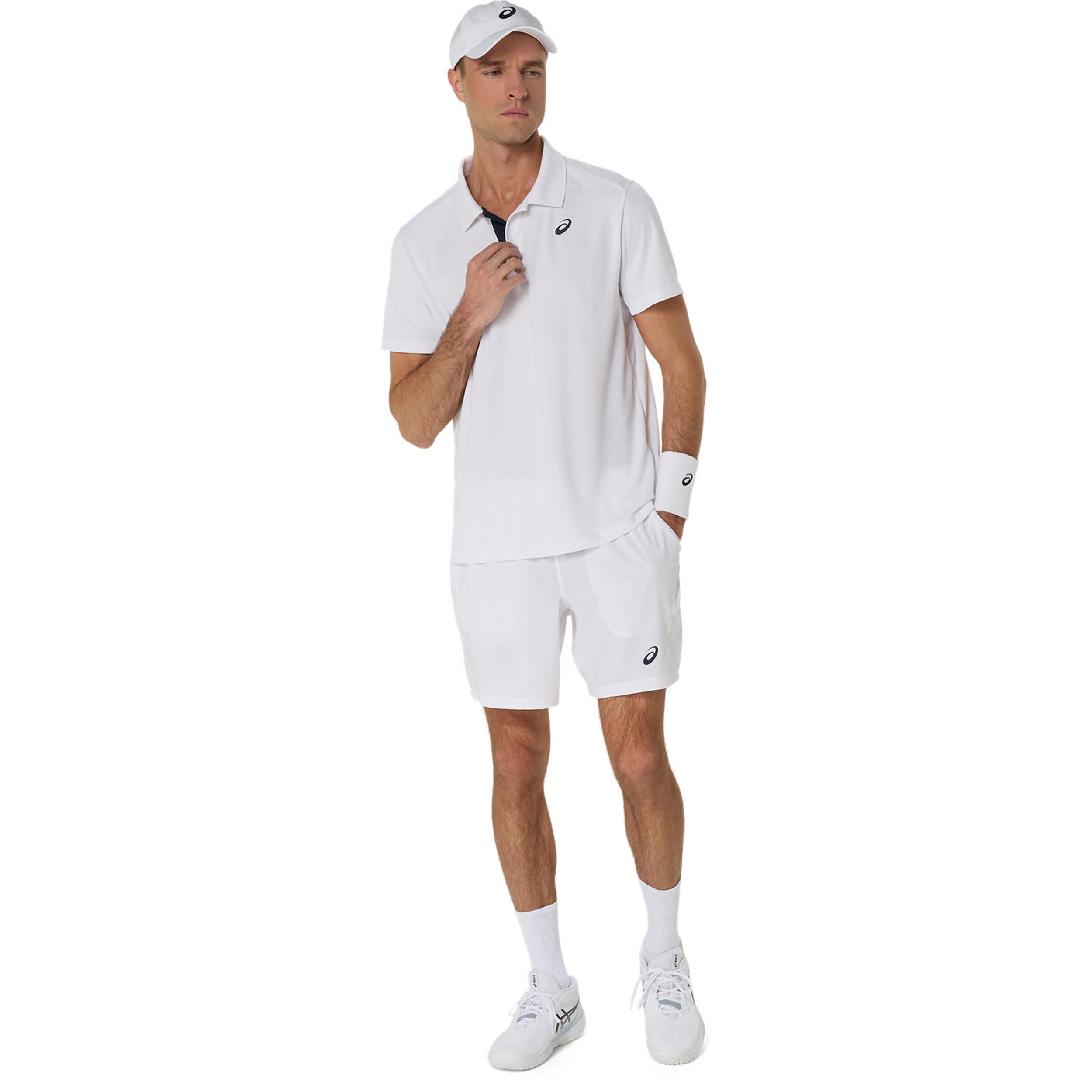 ASICS Court Polo Hommes - Blanc