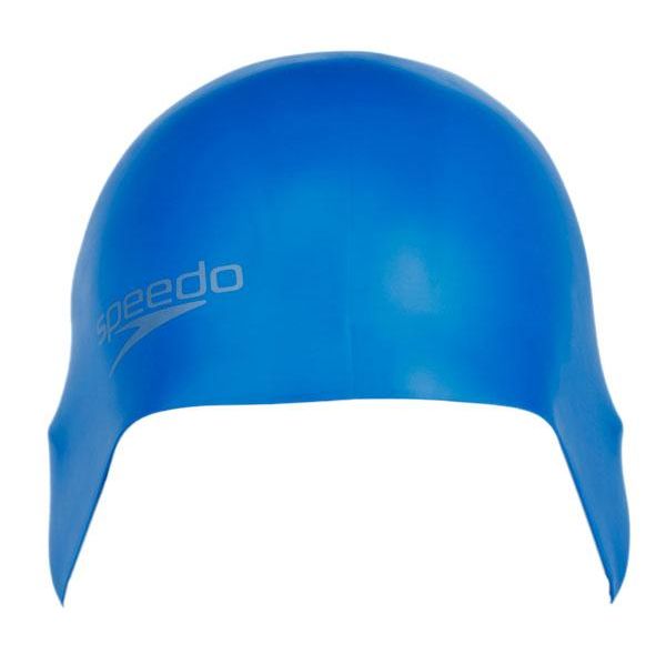 Speedo Plain Moulded Silicone Cap Neon Blue - 579024