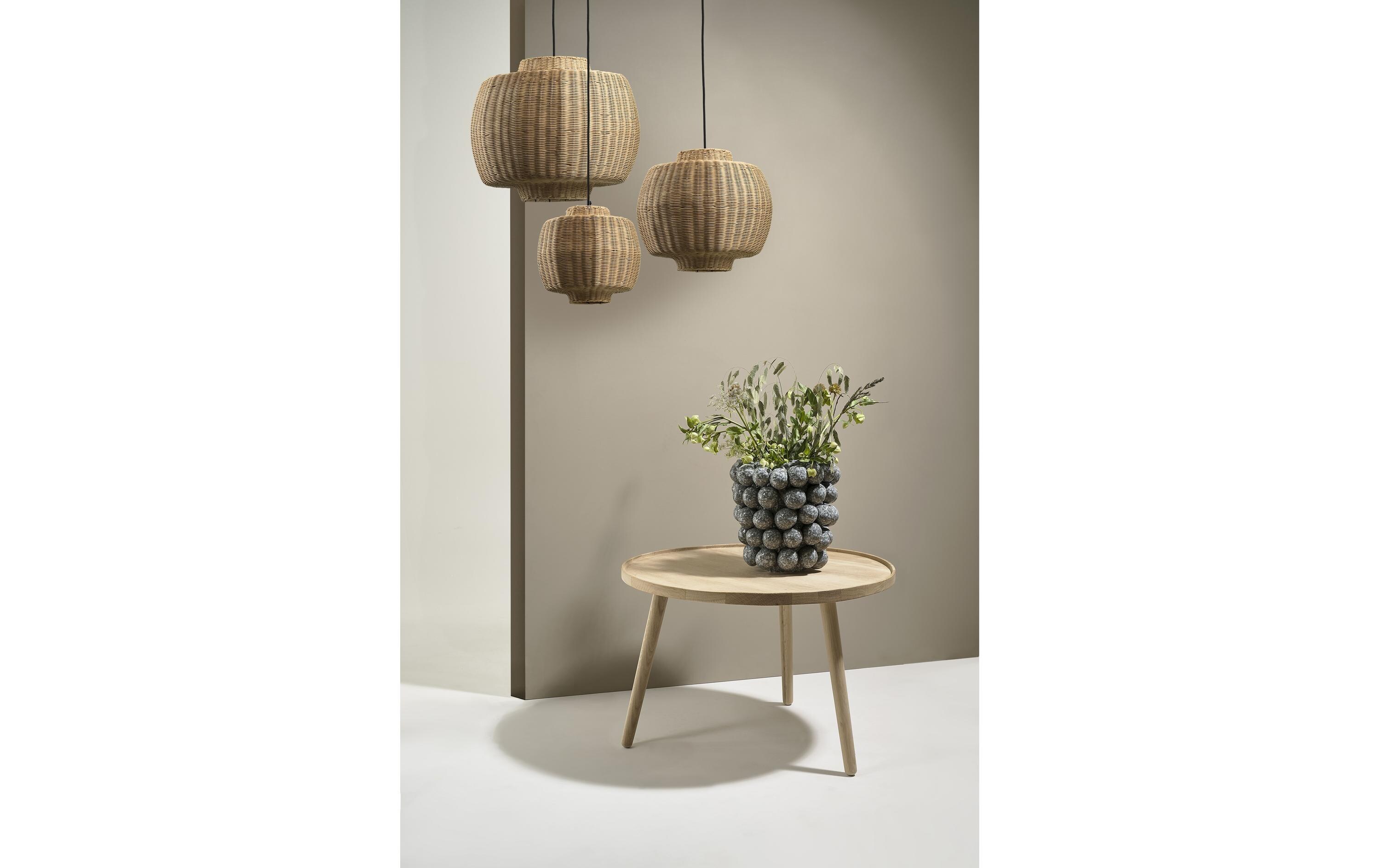Pendelleuchte Vilna Ø 30 cm, E27, 40W, BraunE27-Pendelleuchte aus natürlichen Materialien