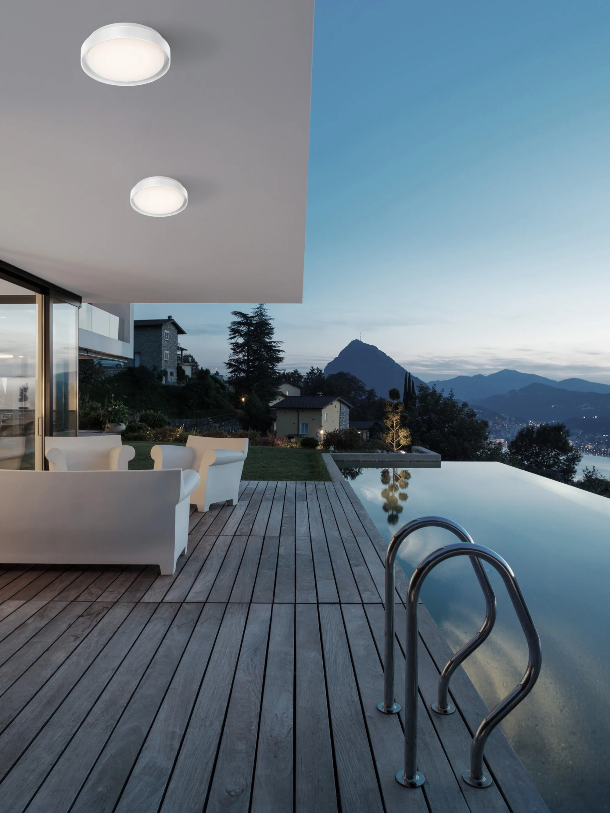 Outdoor LED plafondlamp Oliver