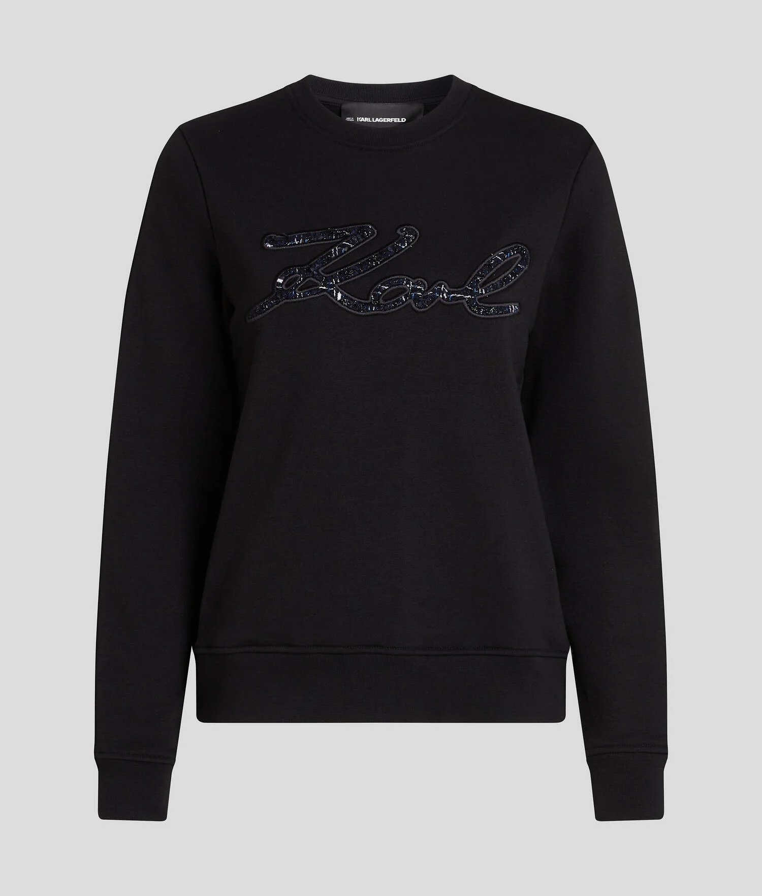 SWEAT-SHIRT EN BOUCLÉ KARL SIGNATURE