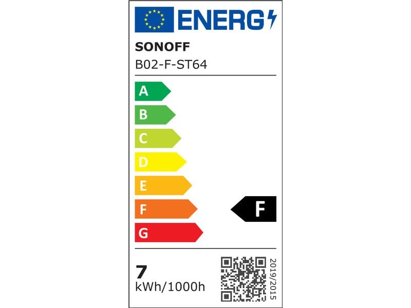 SONOFF Leuchtmittel B02-F-ST64 1800 K-5000 K, E27 WLAN-fähige Smart LED-Glühlampe