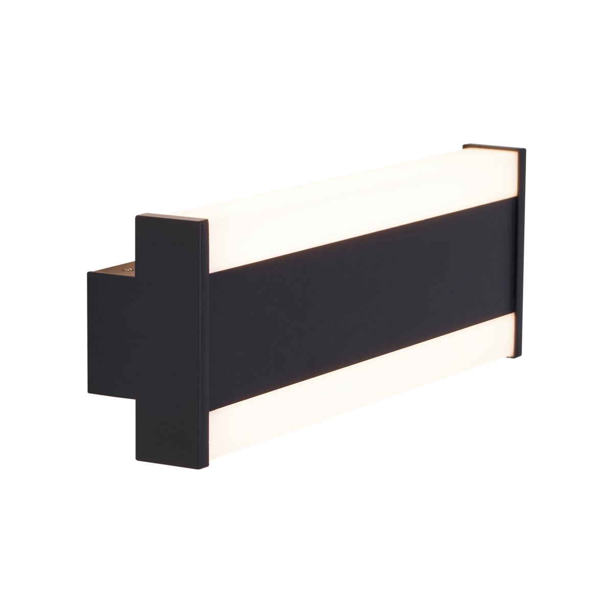 Moderne wandlamp zwart 30cm incl. LED CCT IP54 - Vanya