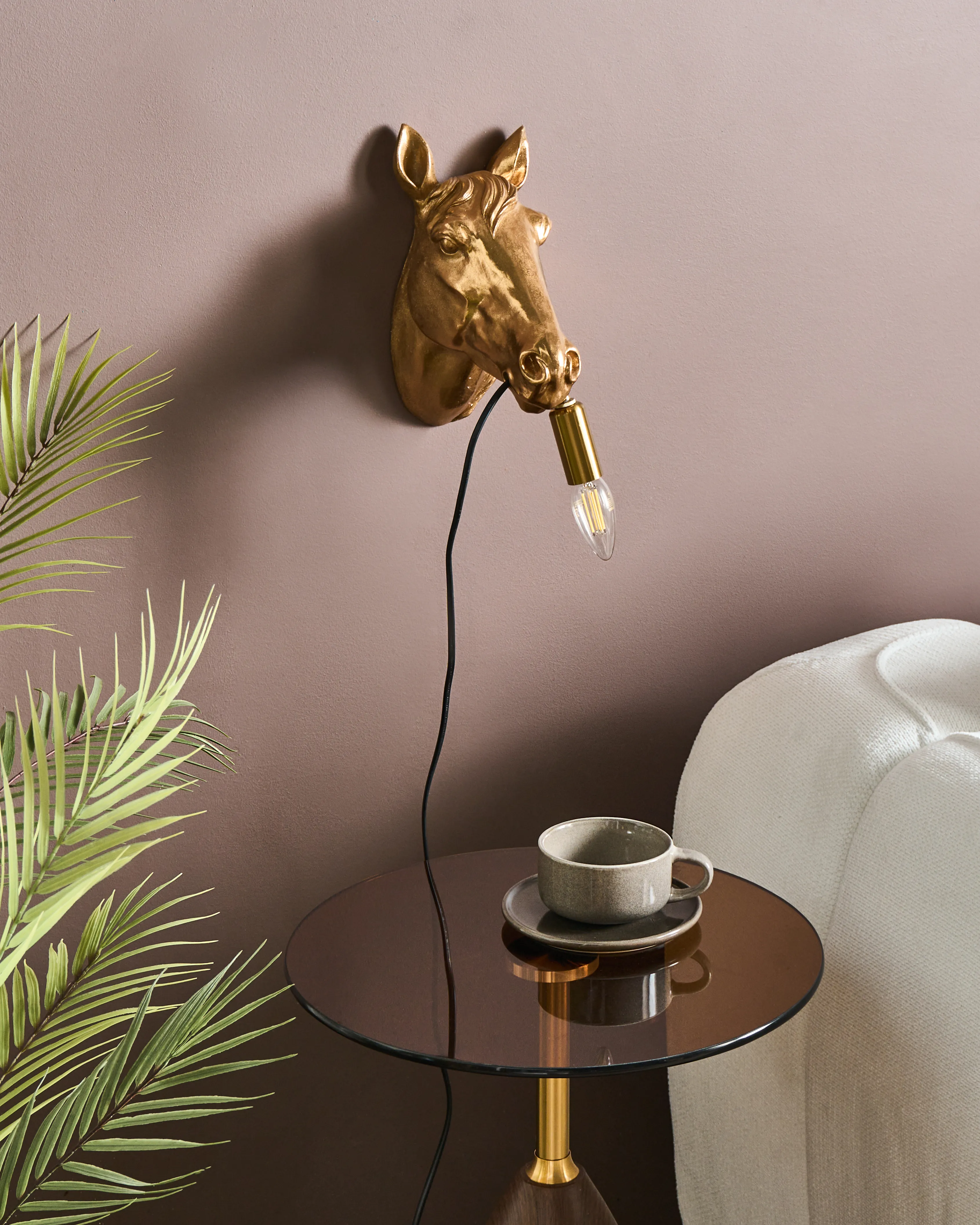 Wandlamp Paard PHILIPPE Goud