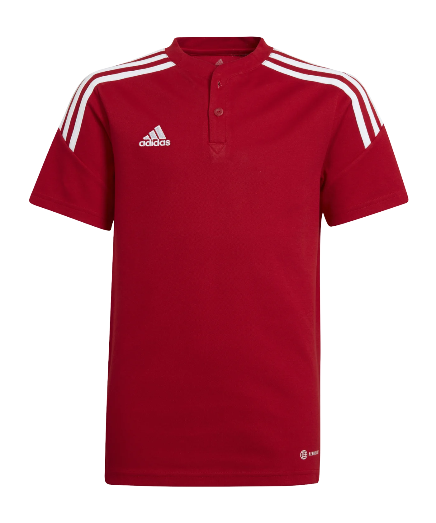adidas Condivo 22 Poloshirt Kids Rot Weiss