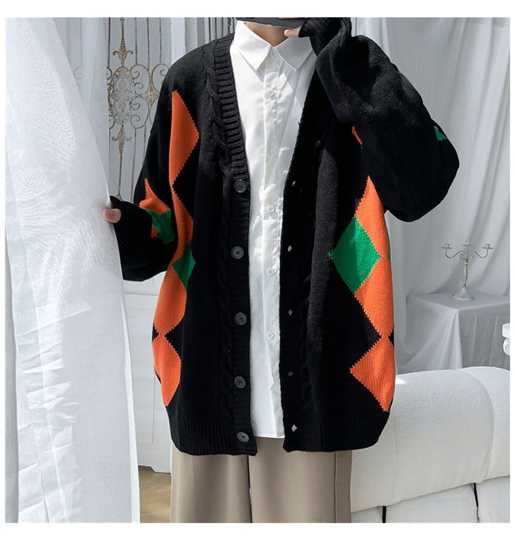 Freehop - Color Block Cardigan met lange mouwen