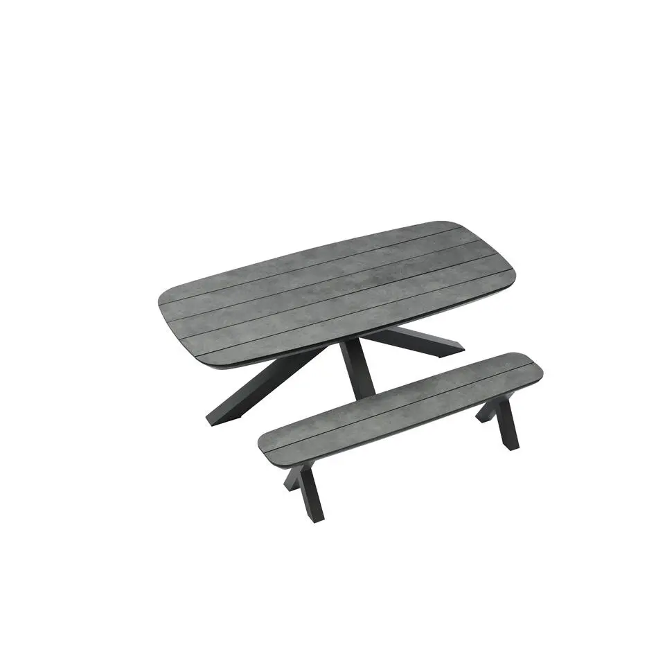 Sens-Line - Bradford Tuintafel - 220x100cm - HPL Grijs