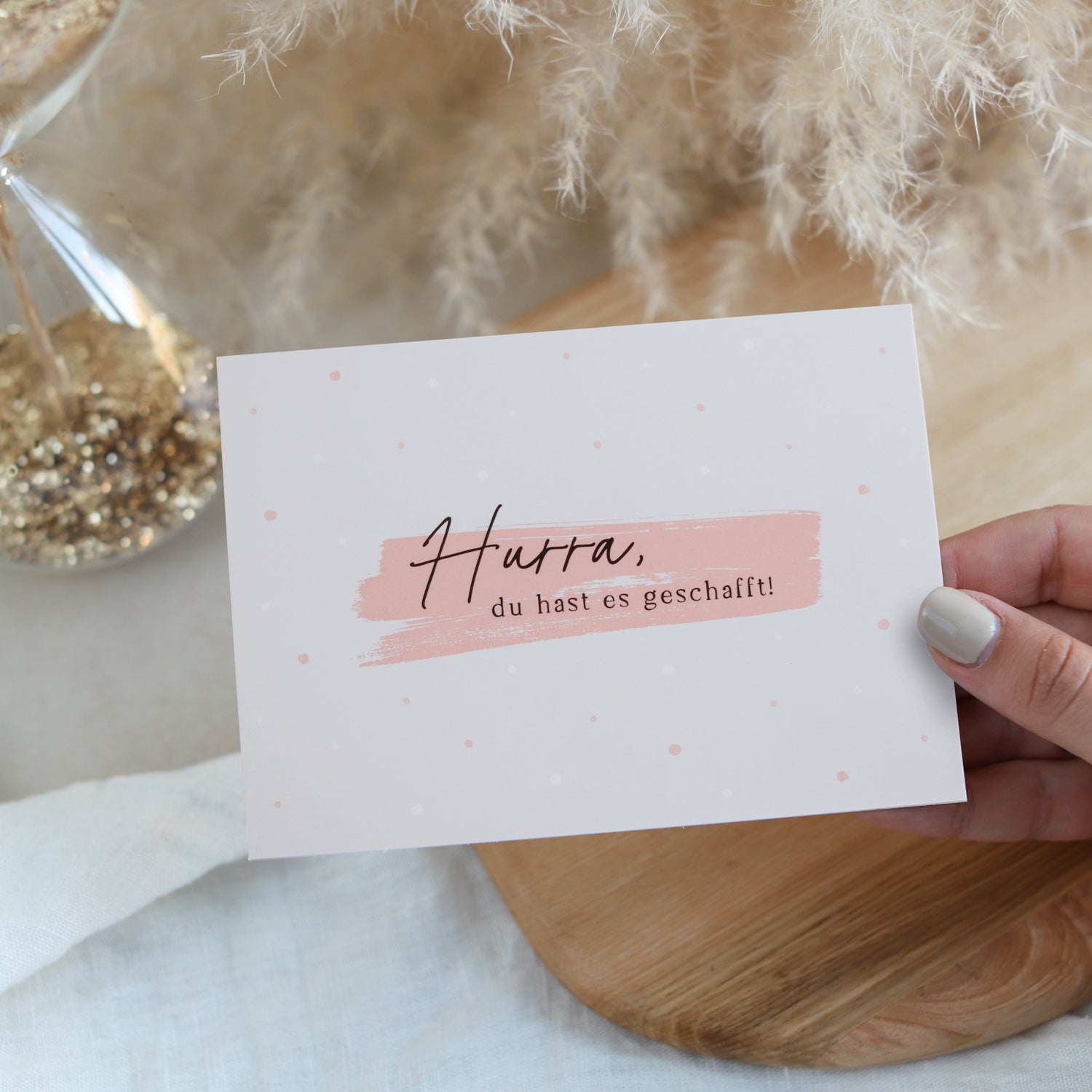 Postkarte „Hurra