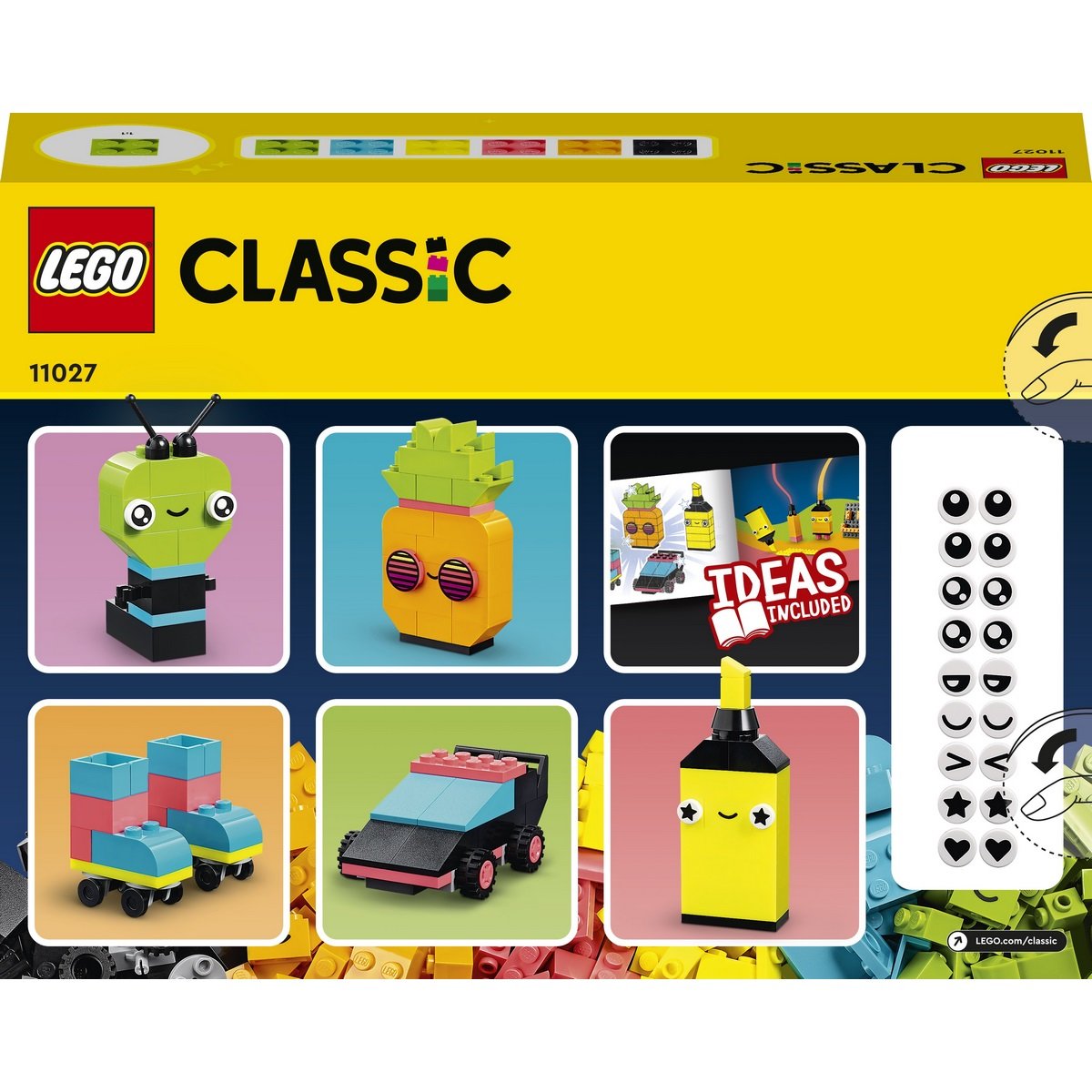 Amusement créatif fluo Lego Classic 11027