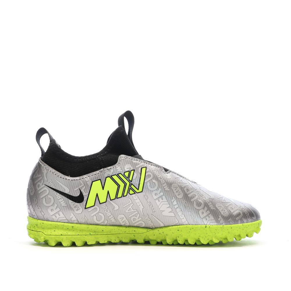 Nike Chaussures de Foot Argentées Junior Nike Zoom Vapor 15 Acad
