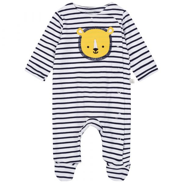 Carrement Beau Y97222 Pijama Branco,Azul 1 Meses