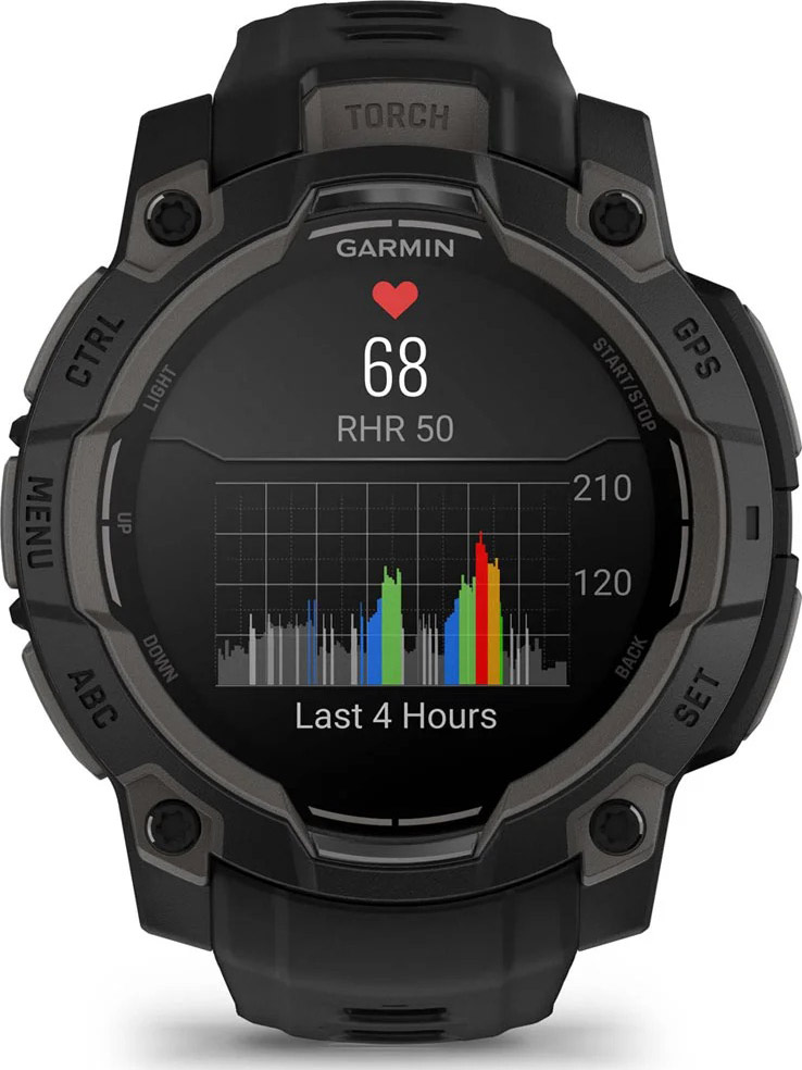 Instinct 3 - AMOLED - 45mm Black Bezel/Black Band