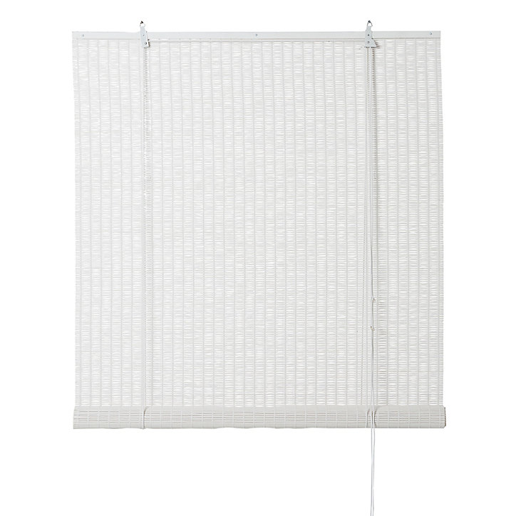 Store enrouleur bambou Colours Java blanc 90 x 180 cm