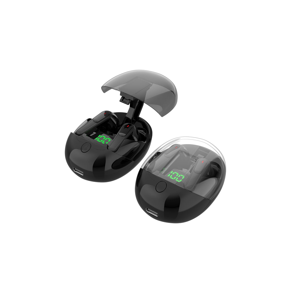 Trådløse øretelefoner Bluetooth 5.3 Touch TWS Pro-One Sort