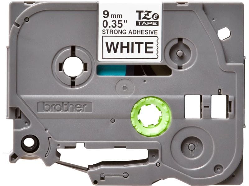 Brother Beschriftungsband TZe-S221 Schwarz auf Weiss 9 mm-Beschriftungsband für Etikettendrucker