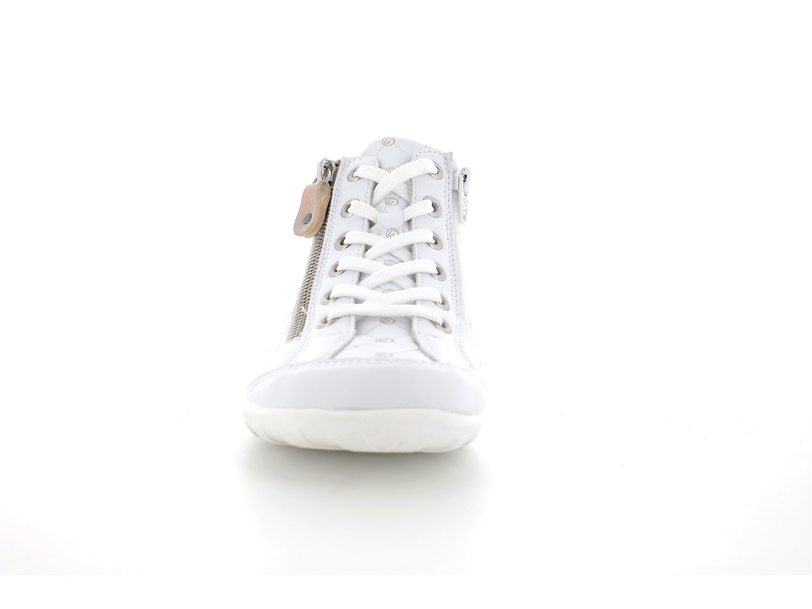 Remonte-R3496 Cuir Blanc Beige