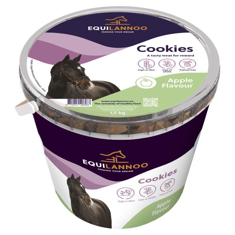 Equilannoo Coockies Apple - Paardensnoepjes - 1.5 Kilogram - Apple