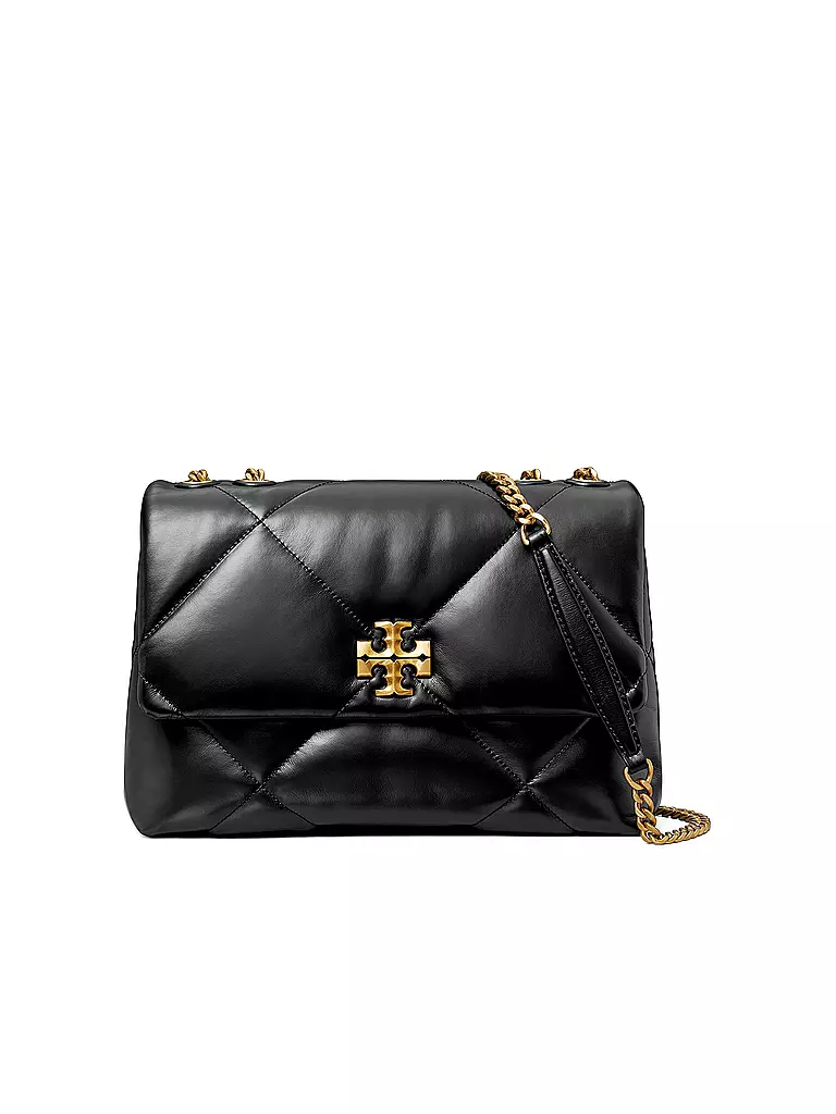 TORY BURCH Ledertasche - Umhängetasche KIRA DIAMOND  schwarz