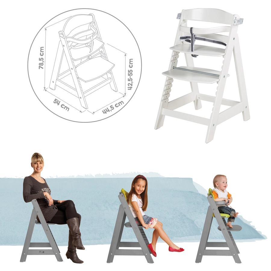 roba Treppenhochstuhl Sit Up Click & Fun weiß
