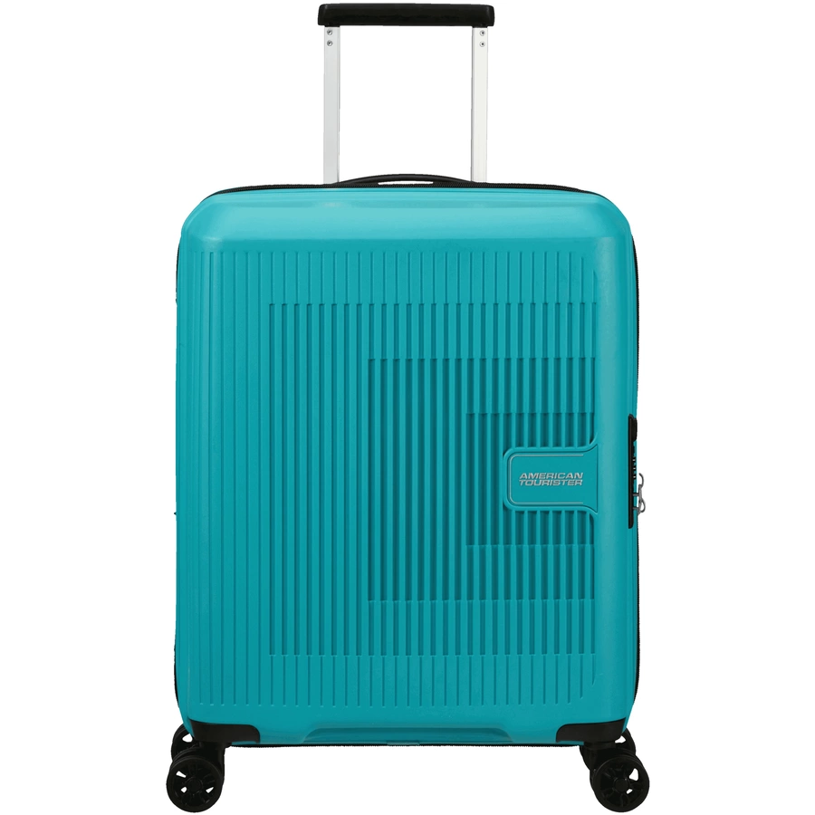 American Tourister Aerostep - 4-Rollen-Kabinentrolley 55 cm erw. turquoise tonic