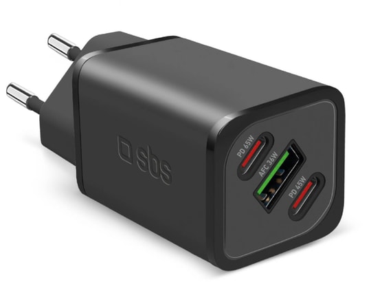 SBS - Chargeur secteur GaN de 65 watts avec Power Delivery