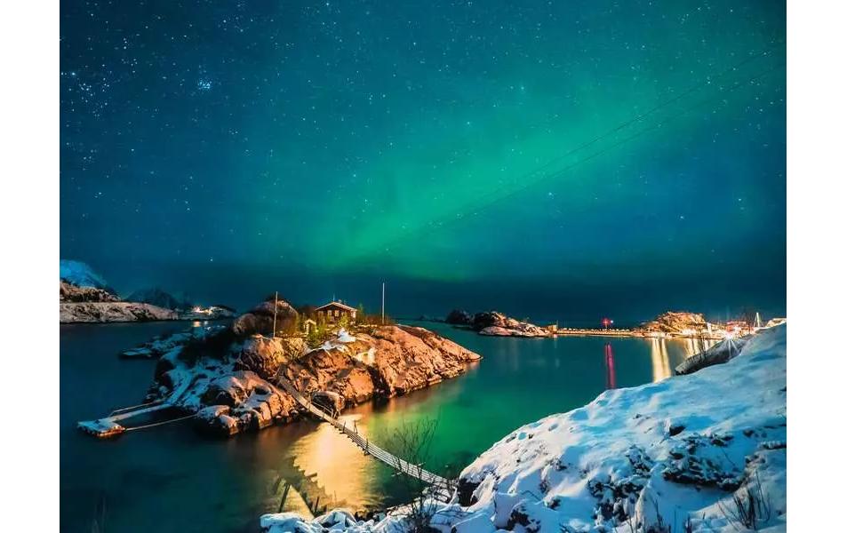 Puzzle Nordlichter in Tromsø, Norwegen 500 TeileKlassisches Puzzlespiel mit Premium-Qualität