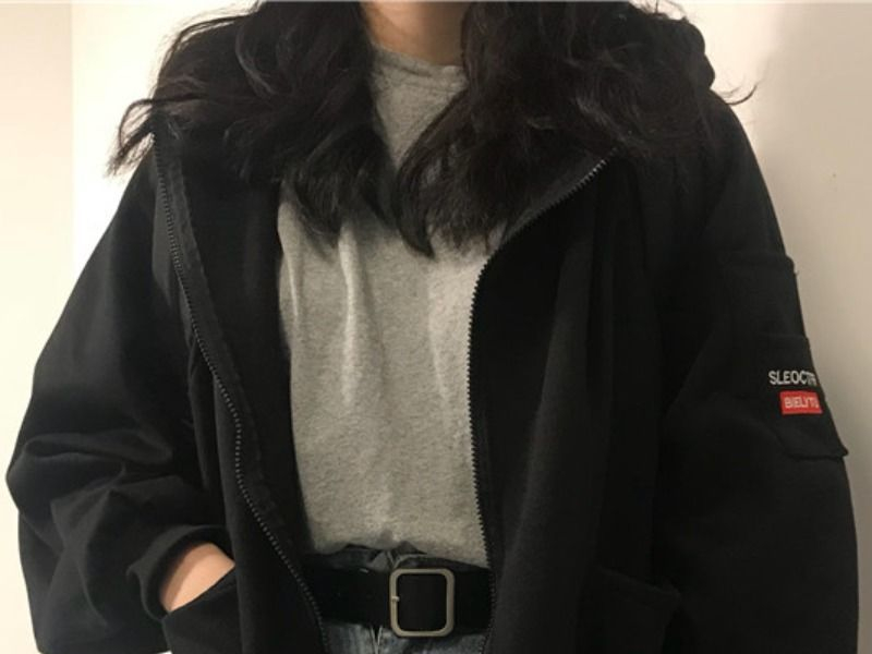Guajillo - Geborduurde hoodie met rits