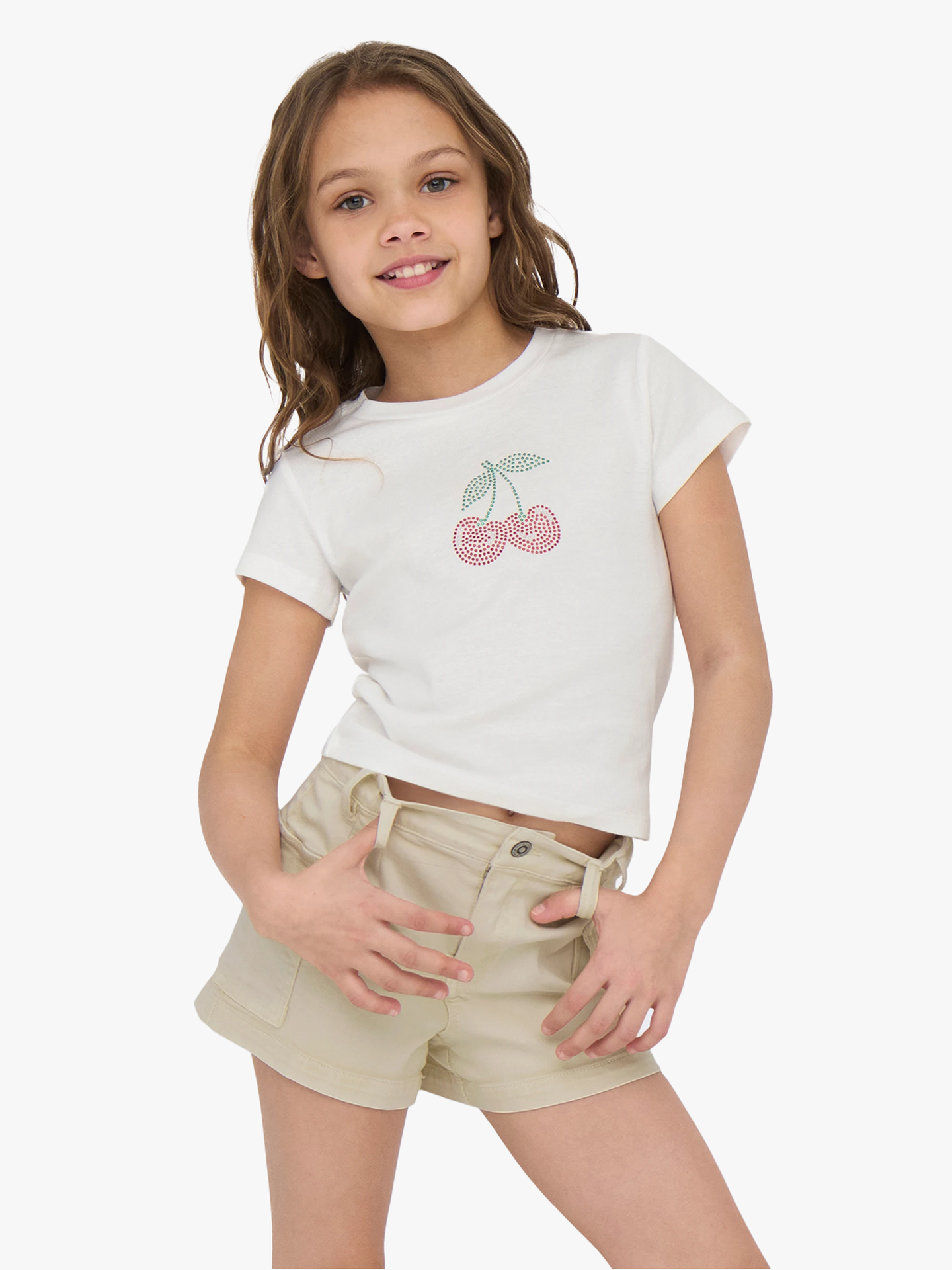 Kira Life Short Sleeve Bling O-Neck Baby Tee Junior