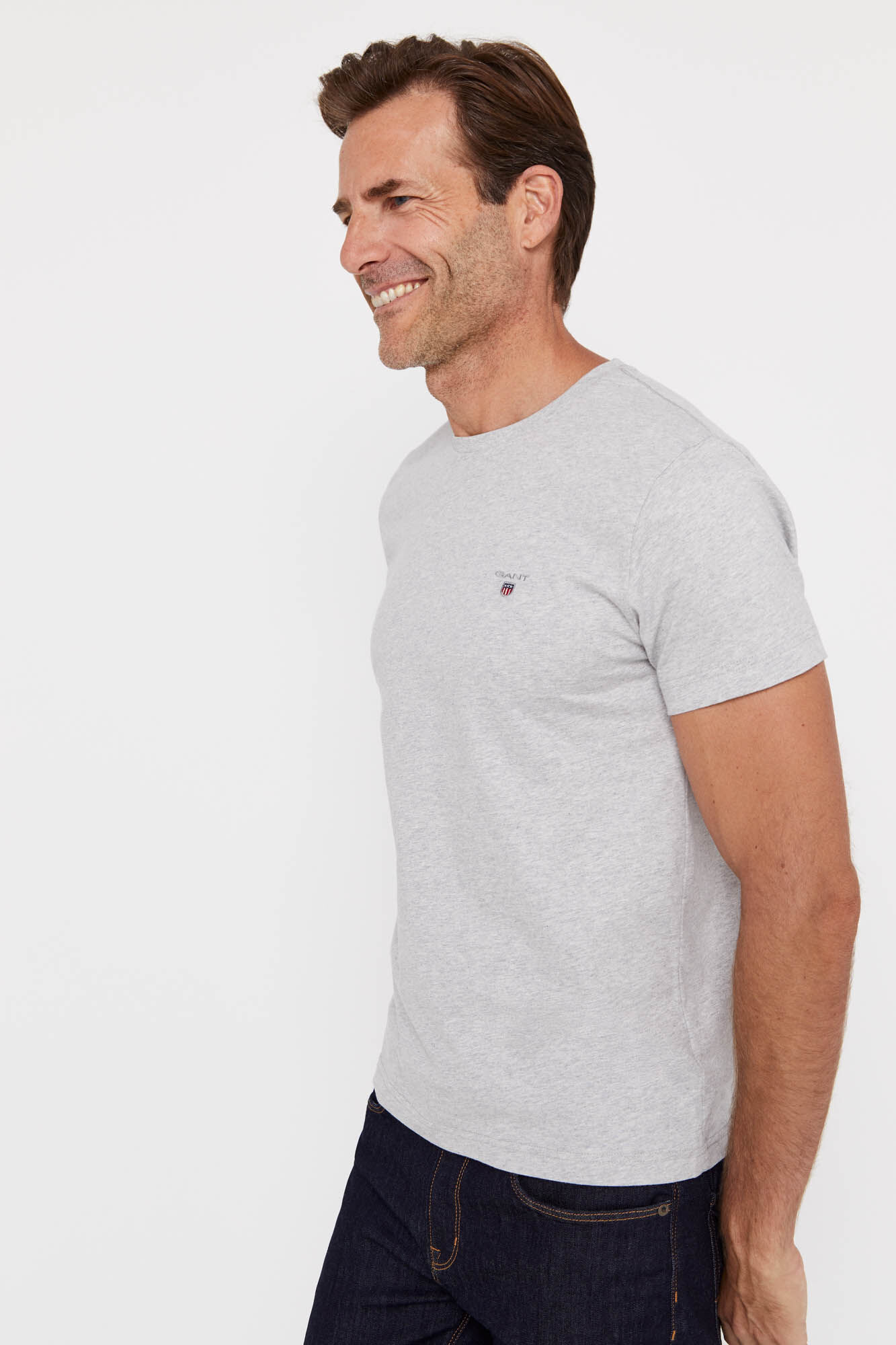 Camiseta básica - Cinza